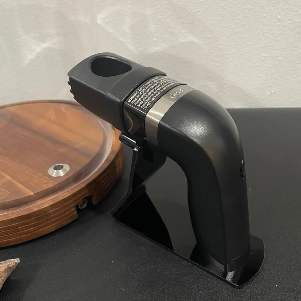Open Box Crafthouse by Fortessa‎ Smoking Cloche Glass Wood Base Handheld Smoker
